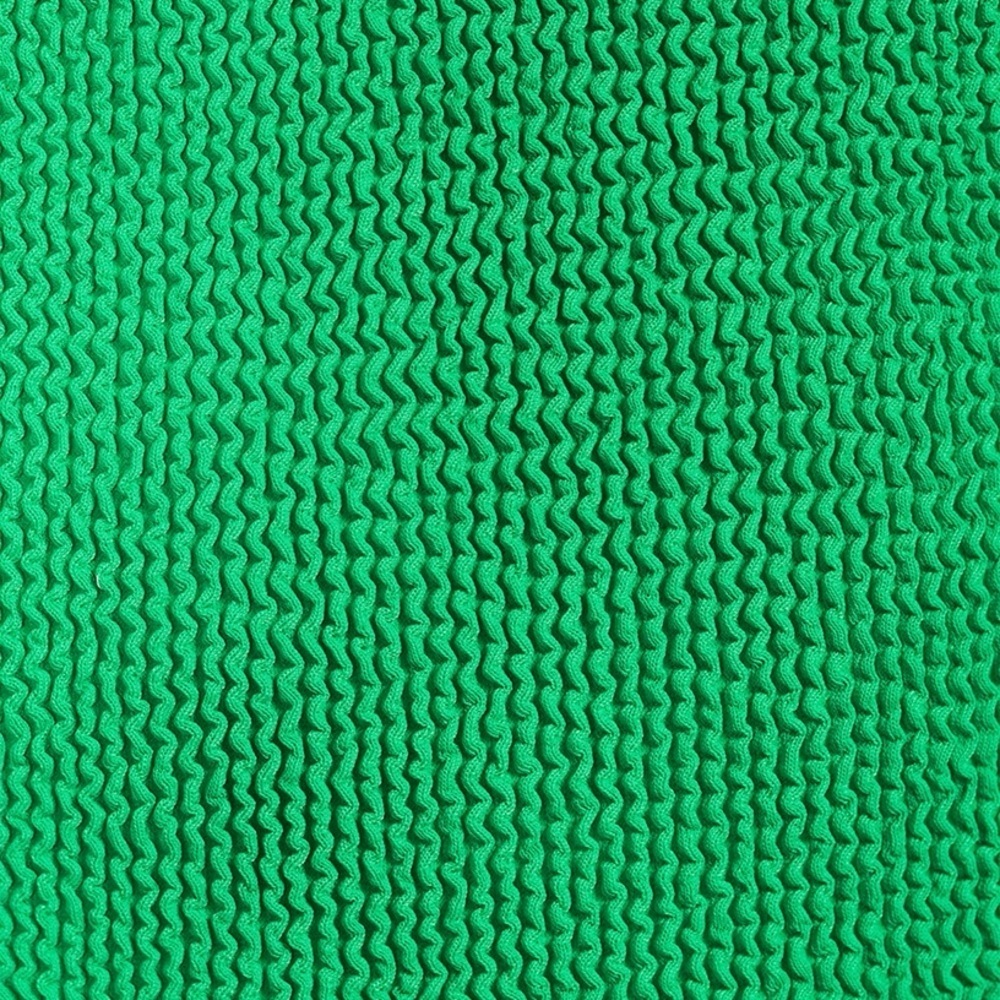 New Hunza G Domino Green Swimsuit Crinkle Bikini Emerald One Piece Stretch - Picture 16 of 16